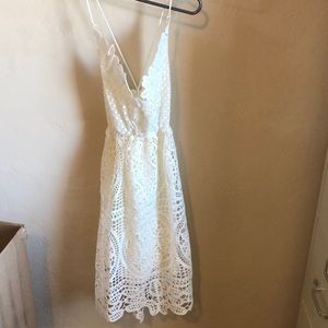 White lace dress